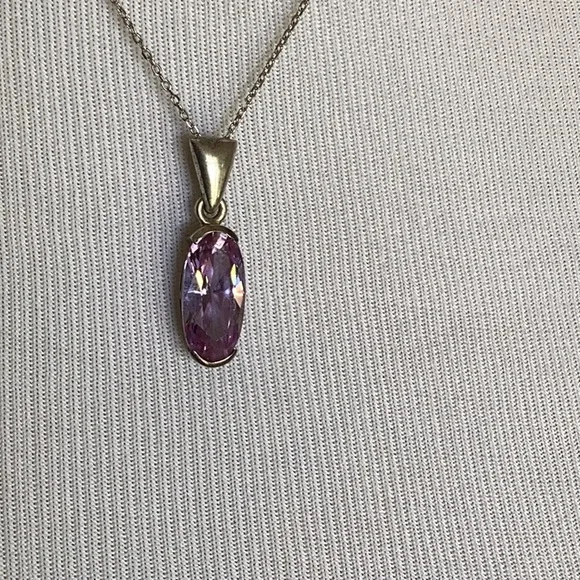 faceted amethyst pendant. - Picture 2 of 7